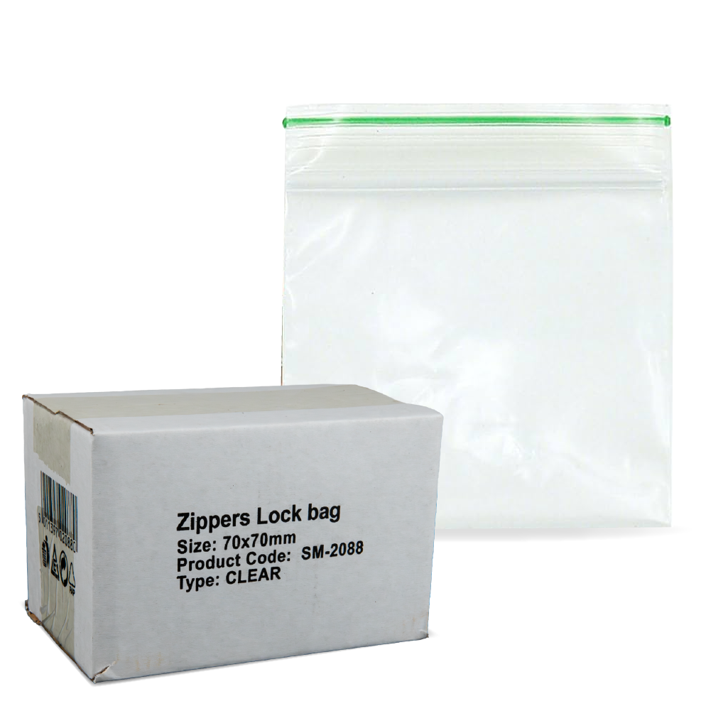 SPARKYS ZIPPER LOCK BAG CLEAR 70X70