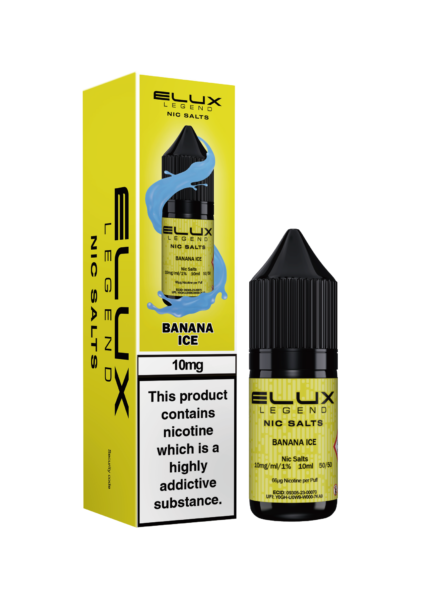 Elux Legend Nic Salts: Banana Ice - 10mg (10 Pack)