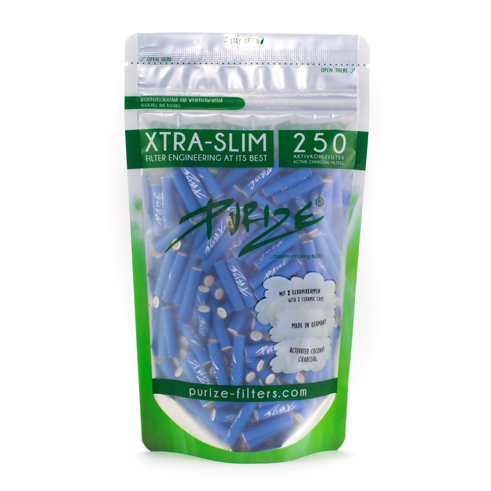 PURIZE® Activated Carbon Xtra Slim Filters Bag (250 pcs)