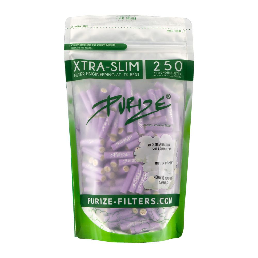 PURIZE® Activated Carbon Xtra Slim Filters Bag (250 pcs)
