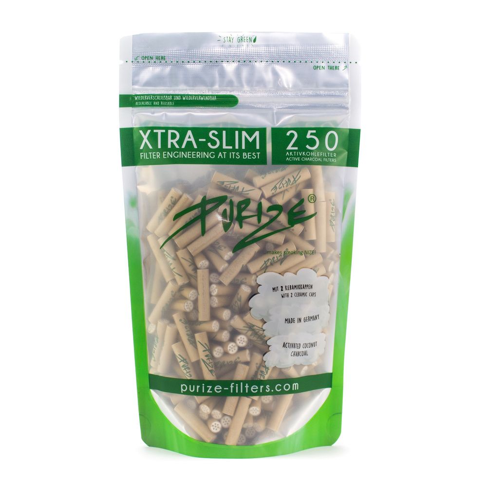 PURIZE® Activated Carbon Xtra Slim Filters Bag (250 pcs)