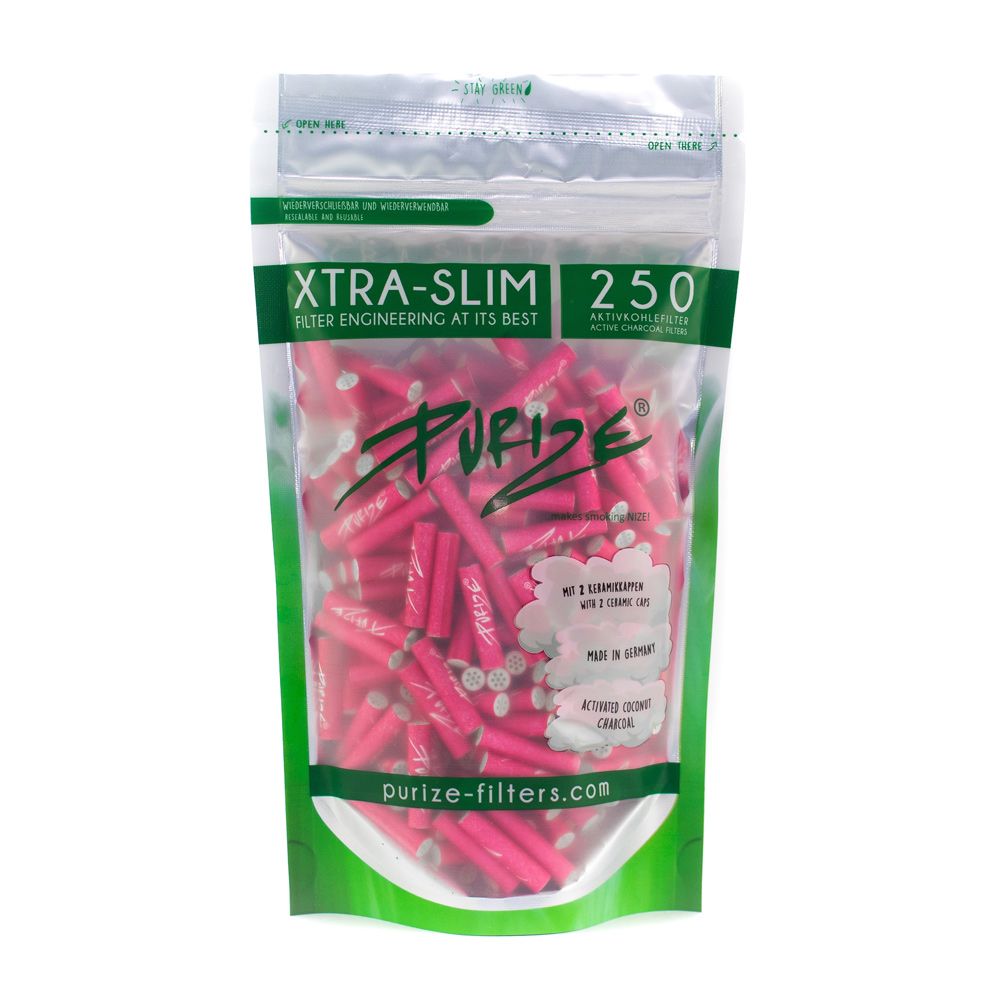 PURIZE® Activated Carbon Xtra Slim Filters Bag (250 pcs)