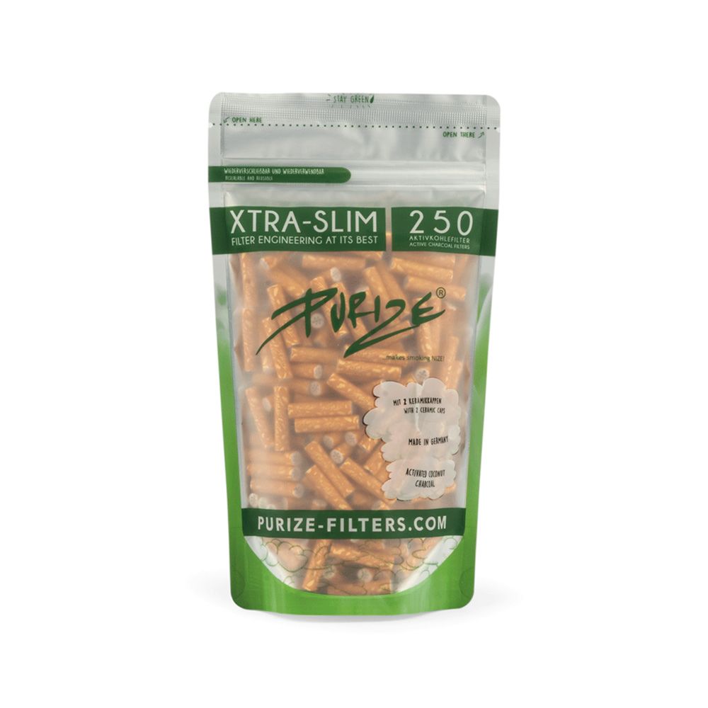 PURIZE® Activated Carbon Xtra Slim Filters Bag (250 pcs)