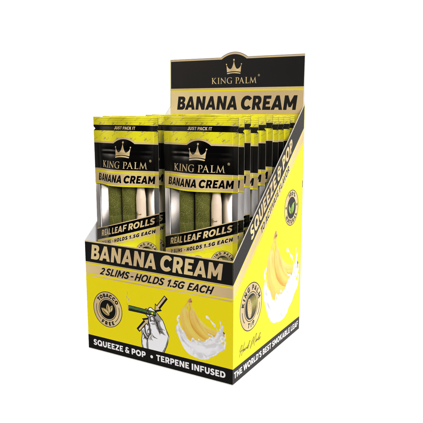 King Palm Terpene Infused Leaf Rolls (1.5g) - Banana Cream