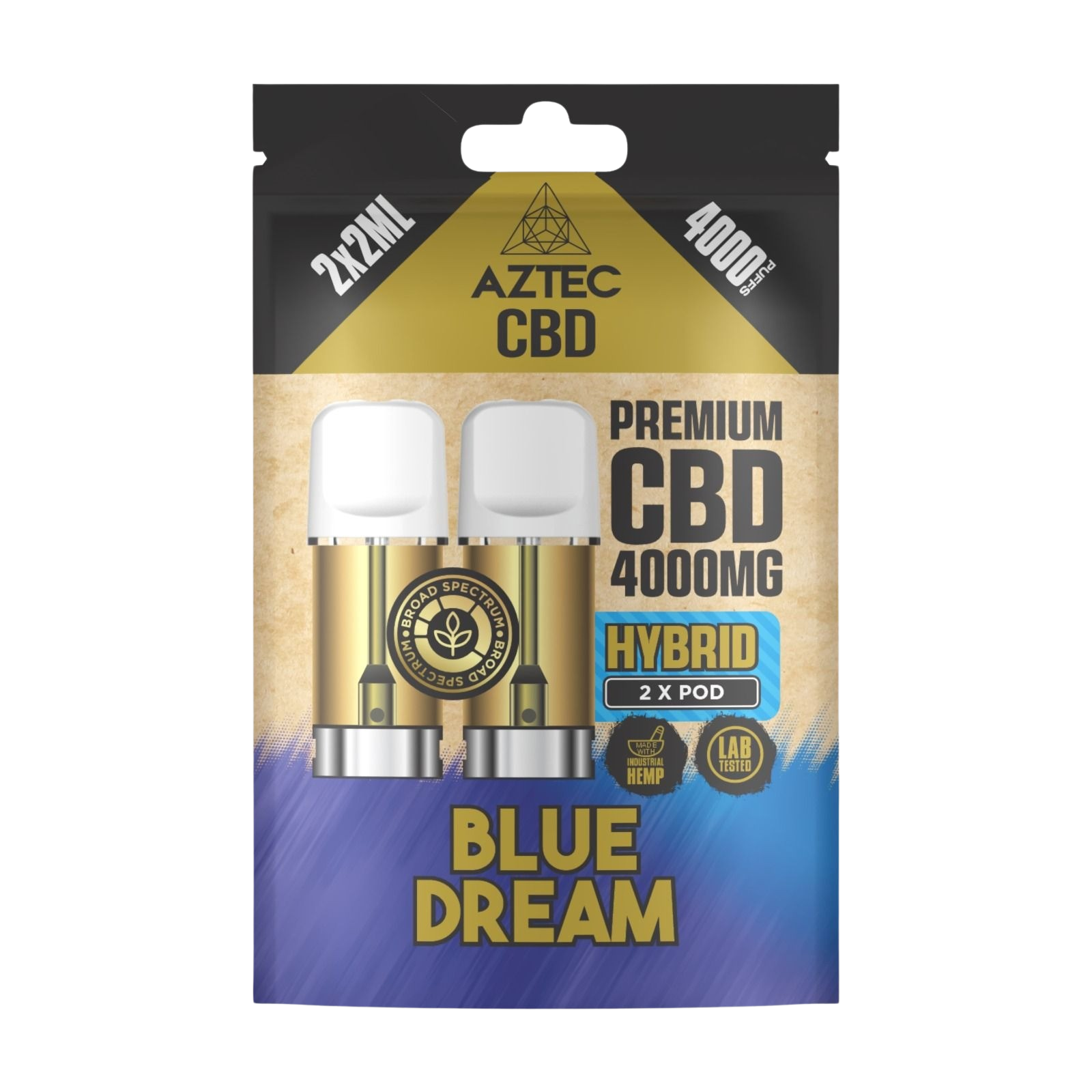 blue dream cbd vape Buy Aztec CBD Premium CBD Pods 4000mg 2x2ml - Blue Dream