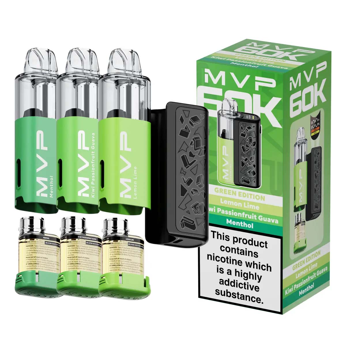 Innokin MVP 60K Pre-Filled Vape Kits: Green Edition