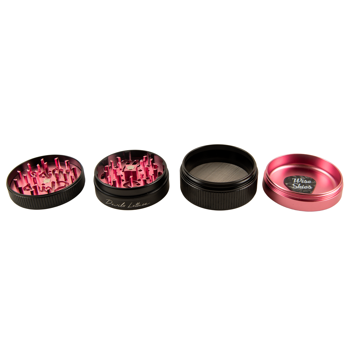 Wise Skies Devils Lettuce 4 Piece 62mm Grinder