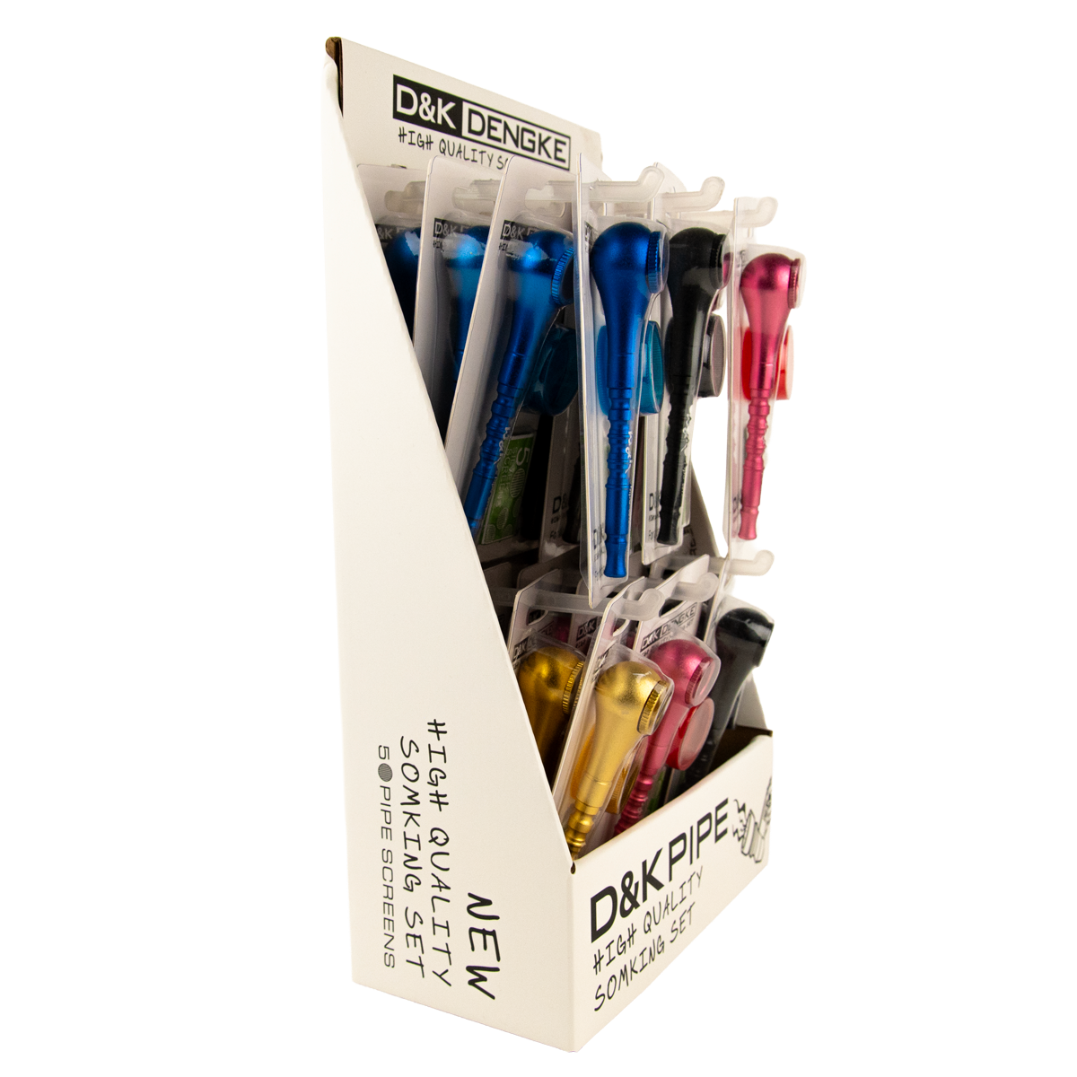 D&K Smokers Pipes: Metal Bowl Design (24 pack)