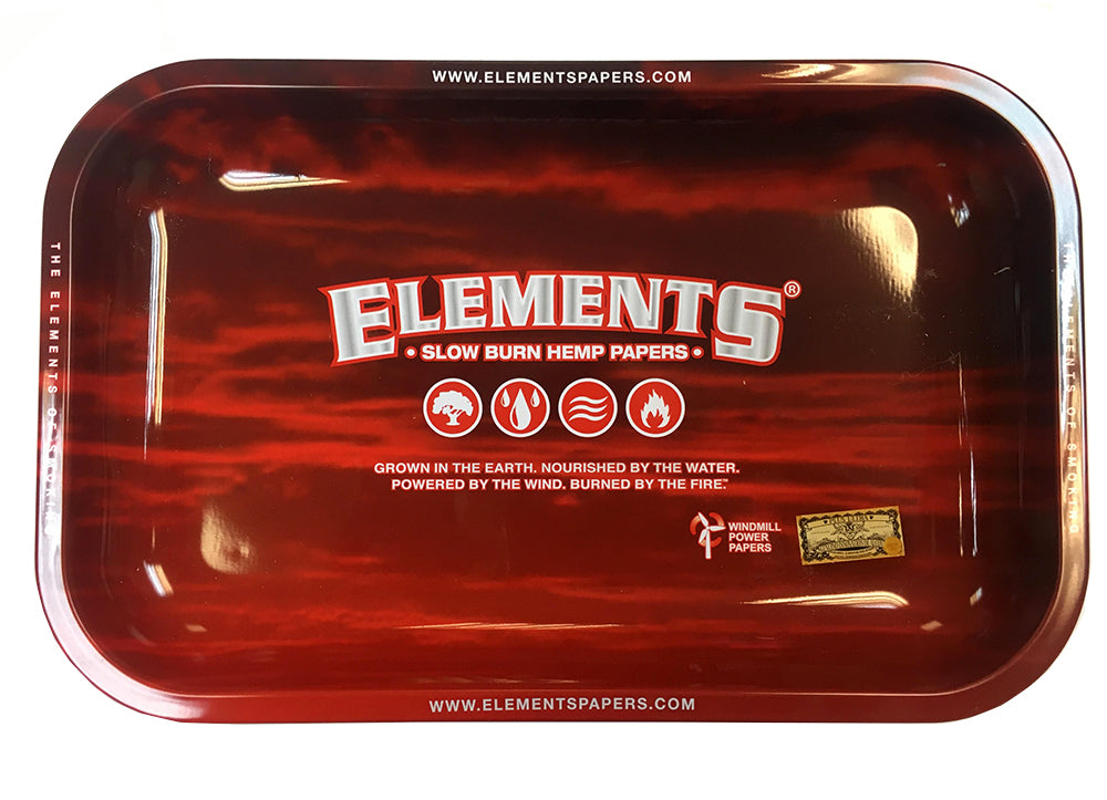 Elements Classic Red Rolling Tray (Small 17.5 x 27.5)