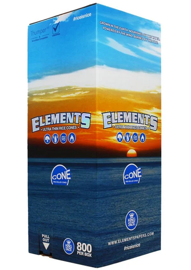 Elements Ultra Thin Pre Rolled King Size Cones (800 pcs)