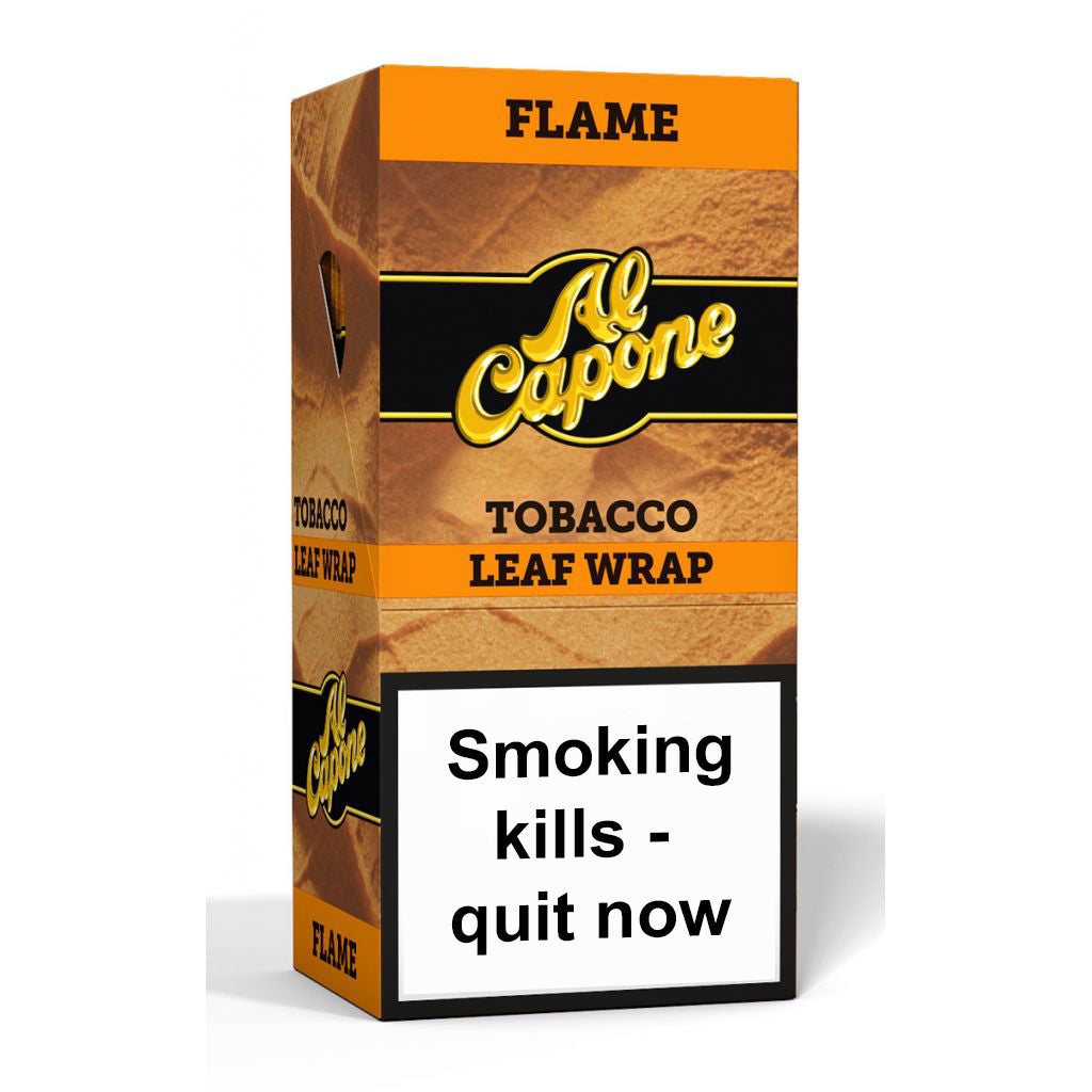 Al Capone Tobacco Leaf Wraps - Flame (Full Box)