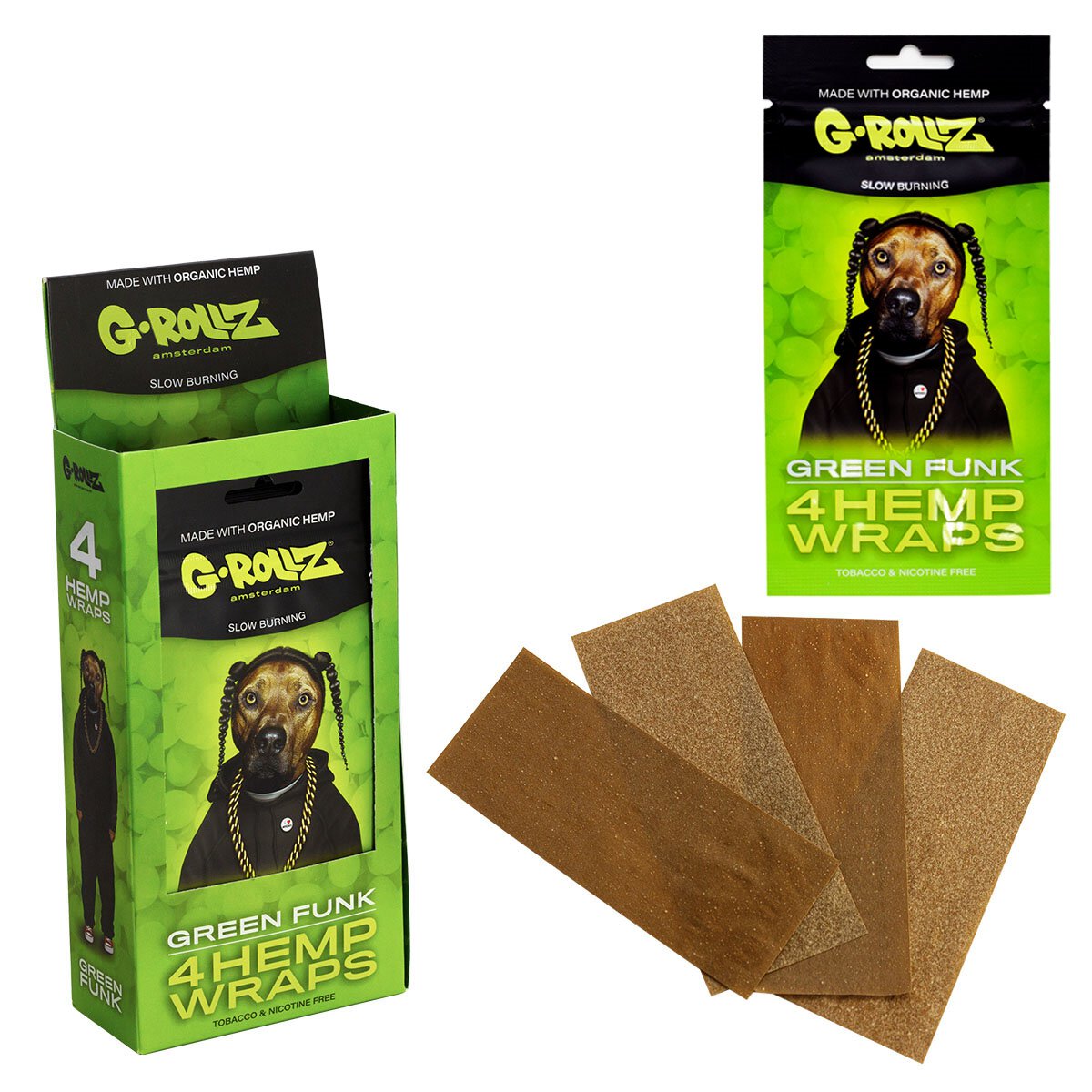 Buy G-Rollz Hemp Wraps - Green Funk (15pcs) | CBD & Cannabis