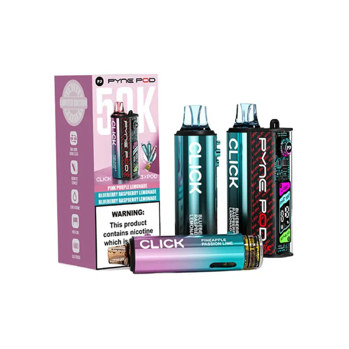 Pyne Pod Kit Click 50K Lemonade Default Title