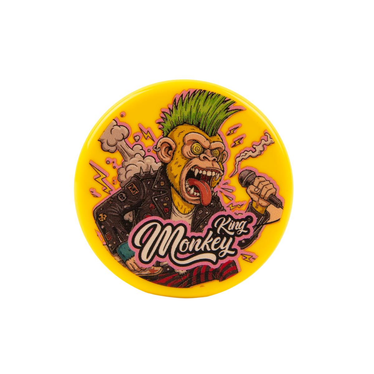 Monkey King Acrylic 3 Part Grinders - (12 Pack)