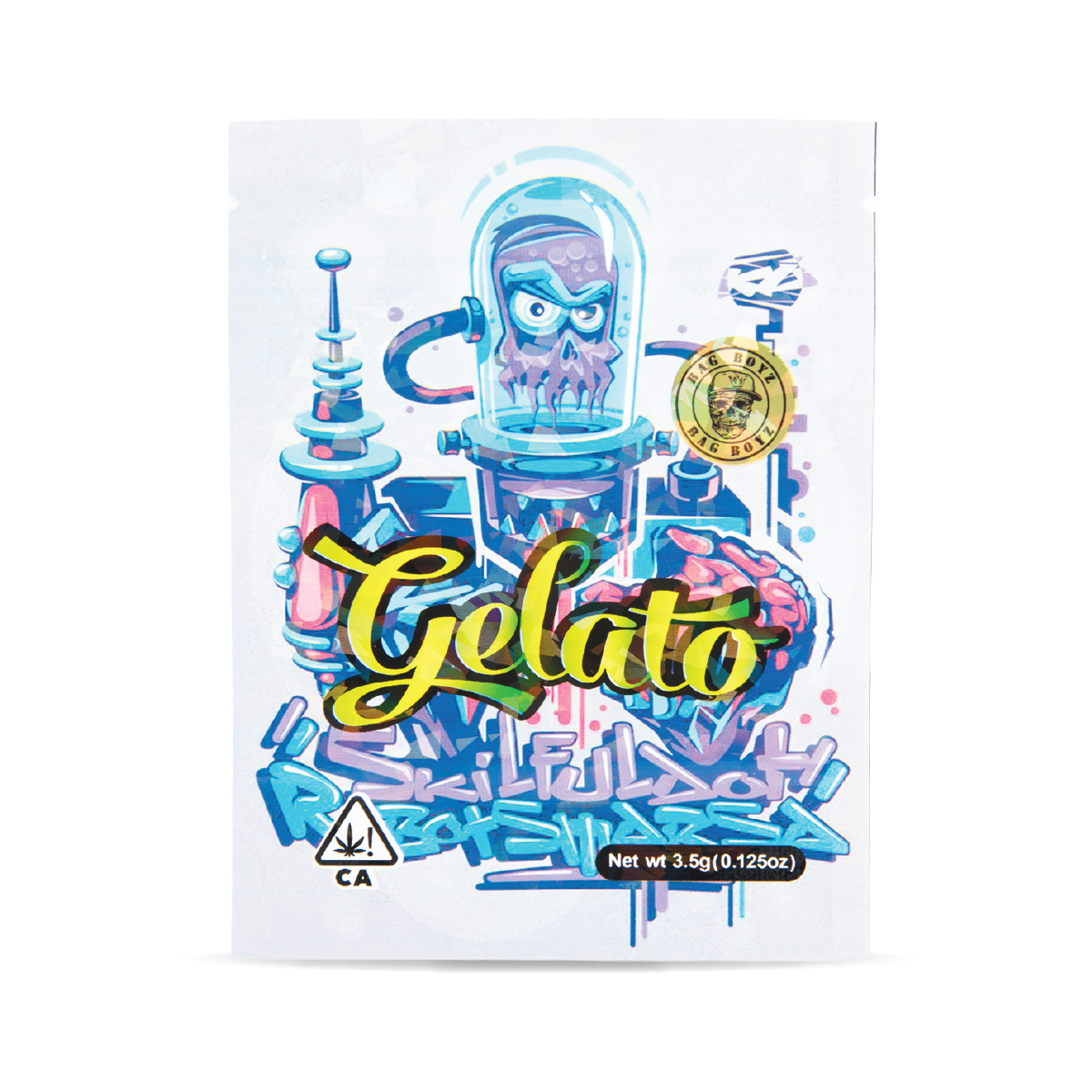50 PACK MYLAR BAG - ROBOT GELATO