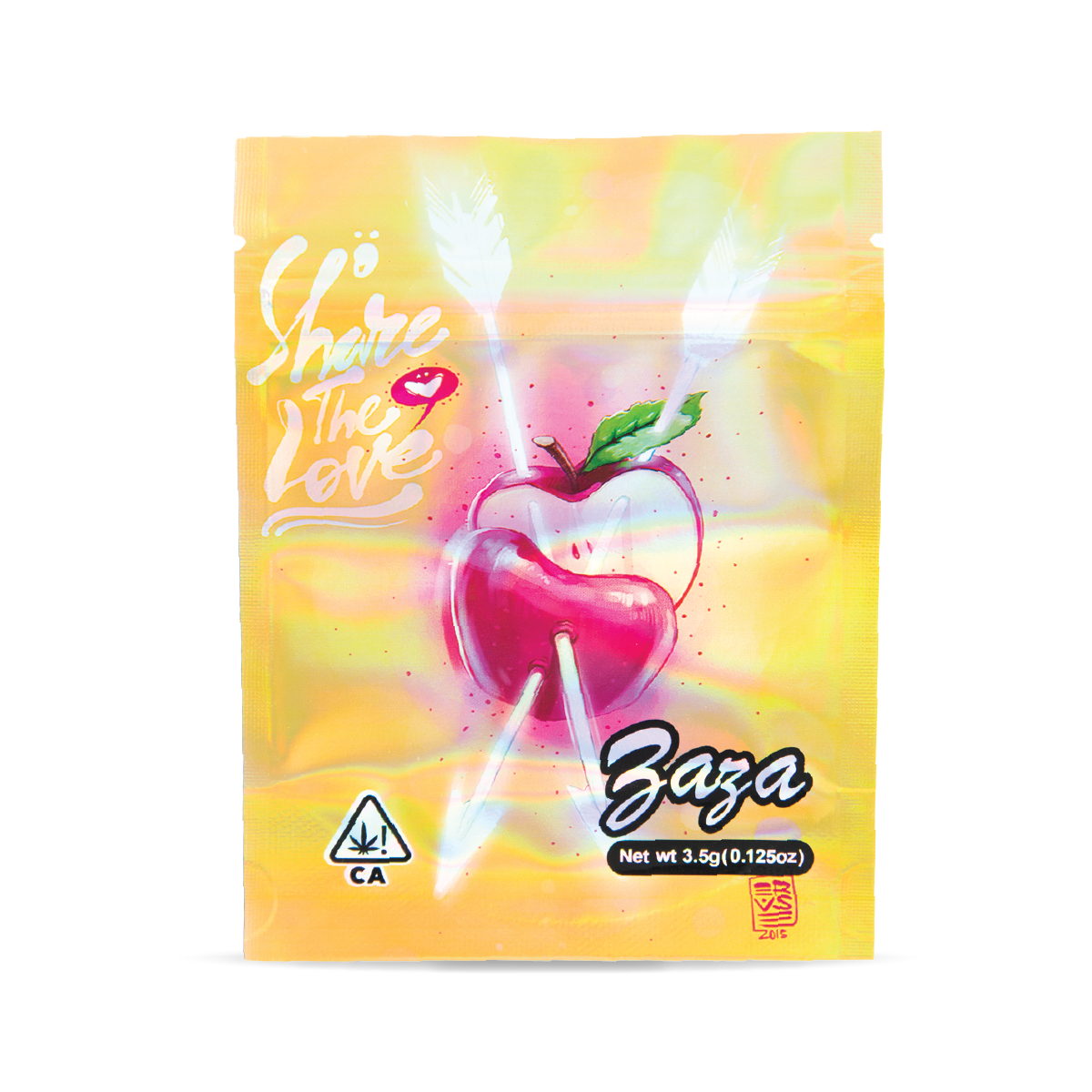 50 PACK MYLAR BAG - SHARE THE LOVE ZAZA