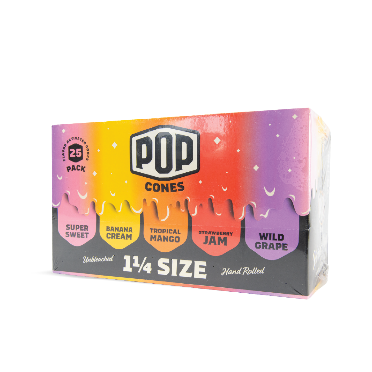 POP Cones Variety Pack: 1¼ - 5 Flavours (25 Pack)
