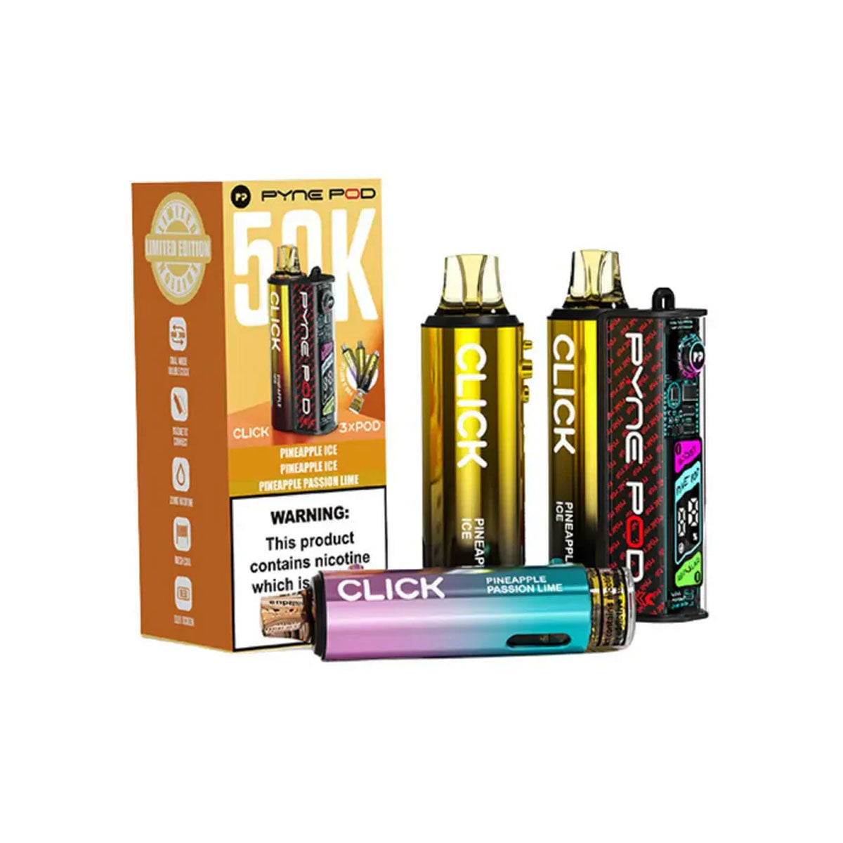 Pyne Pod Kit Click 50K Pineapple Default Title