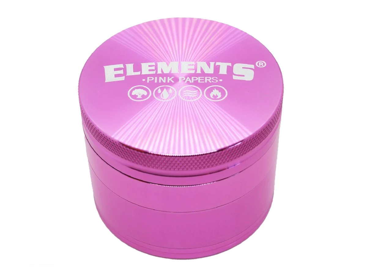 Elements 4-Part Metal Grinder - Pink (Large)