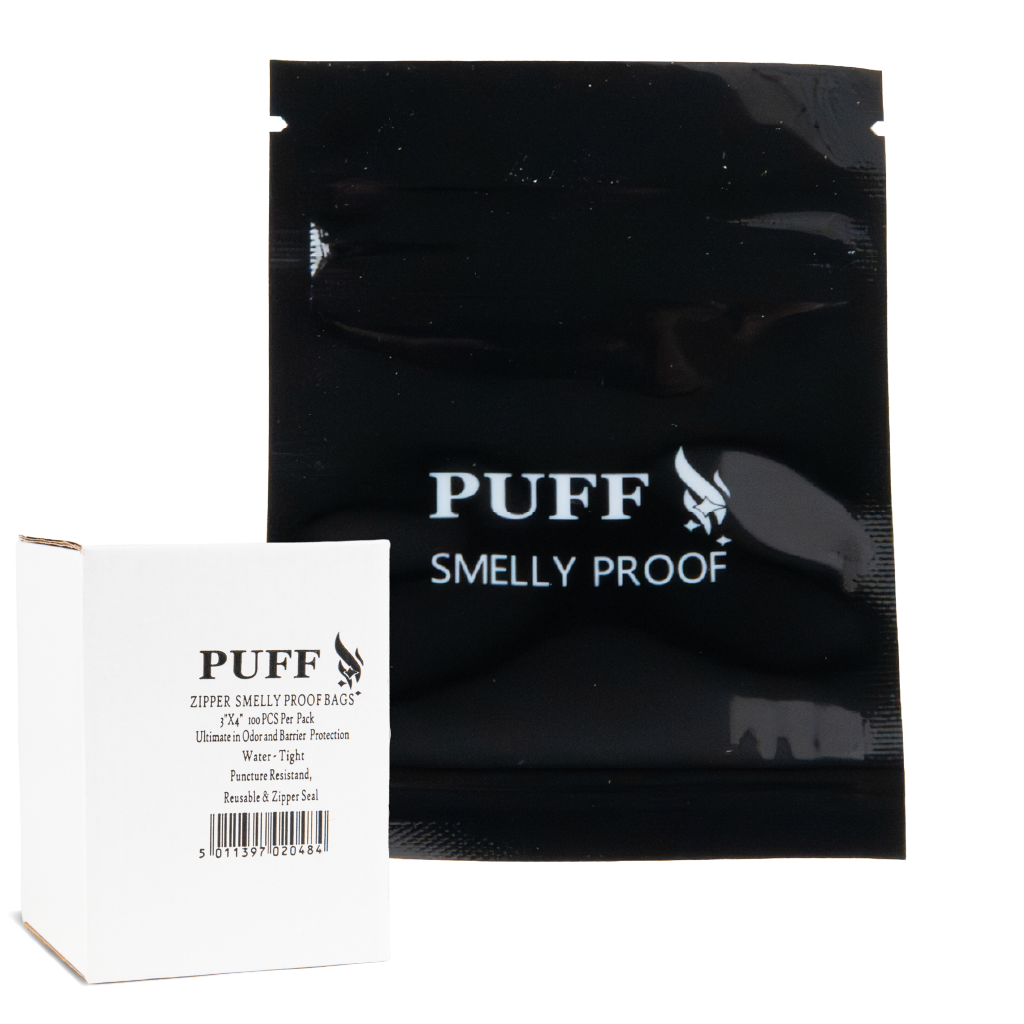 Sparkys Zipper Black Smelly Proof Bags 3"x 4" (100 Pack)