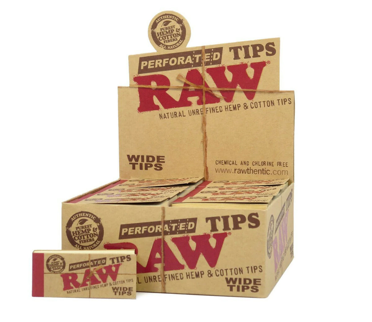 RAW Perforated Classic Wide Tips (Full Box)