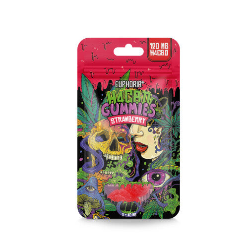 Euphoria H4CBD Gummies 120mg - Strawberry (3 pcs)
