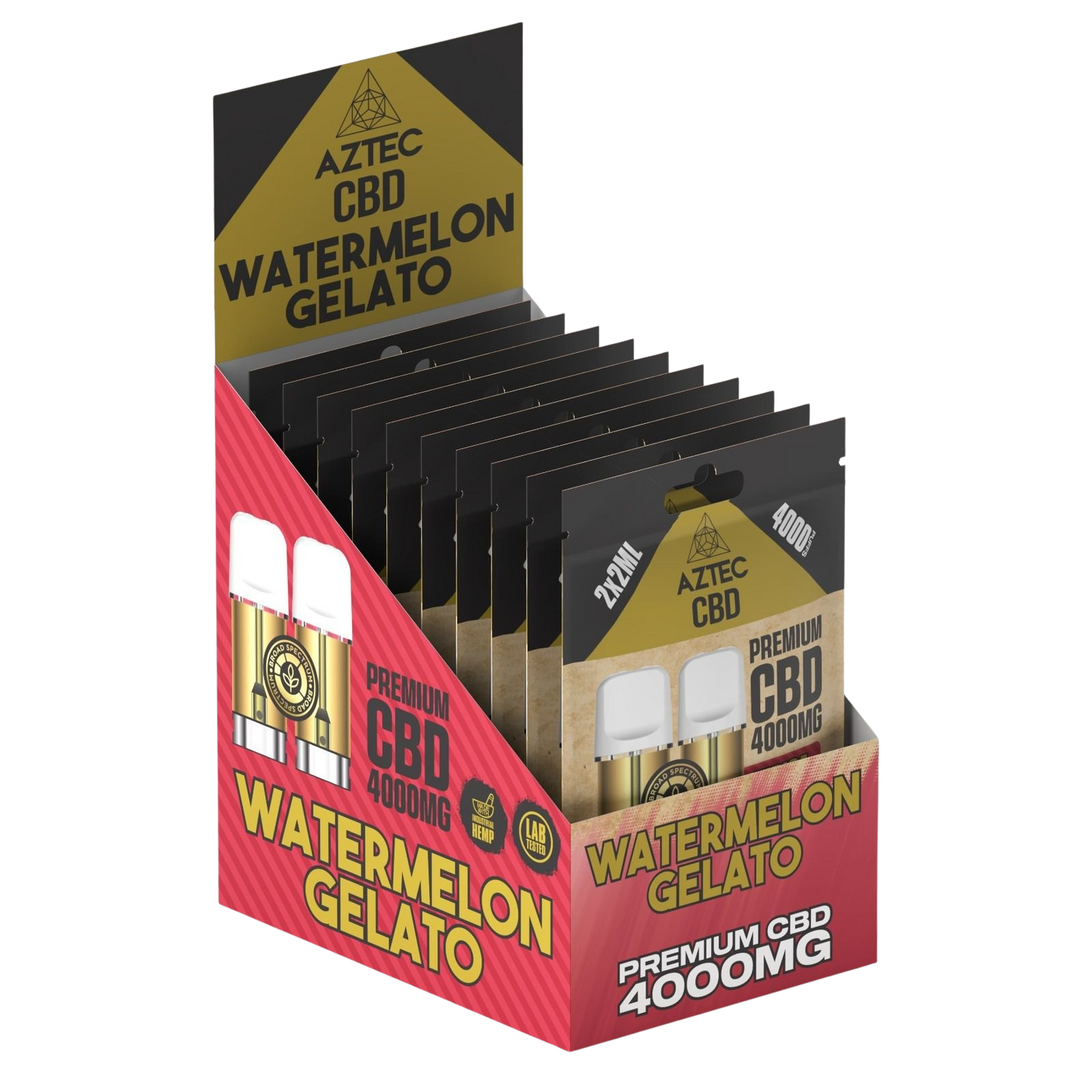 Aztec CBD Premium CBD Pods 4000mg 2x2ml - Watermelon Gelato