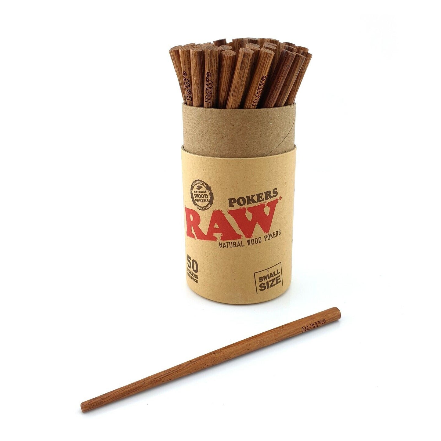 RAW Natural Wood Pokers (50 pcs)