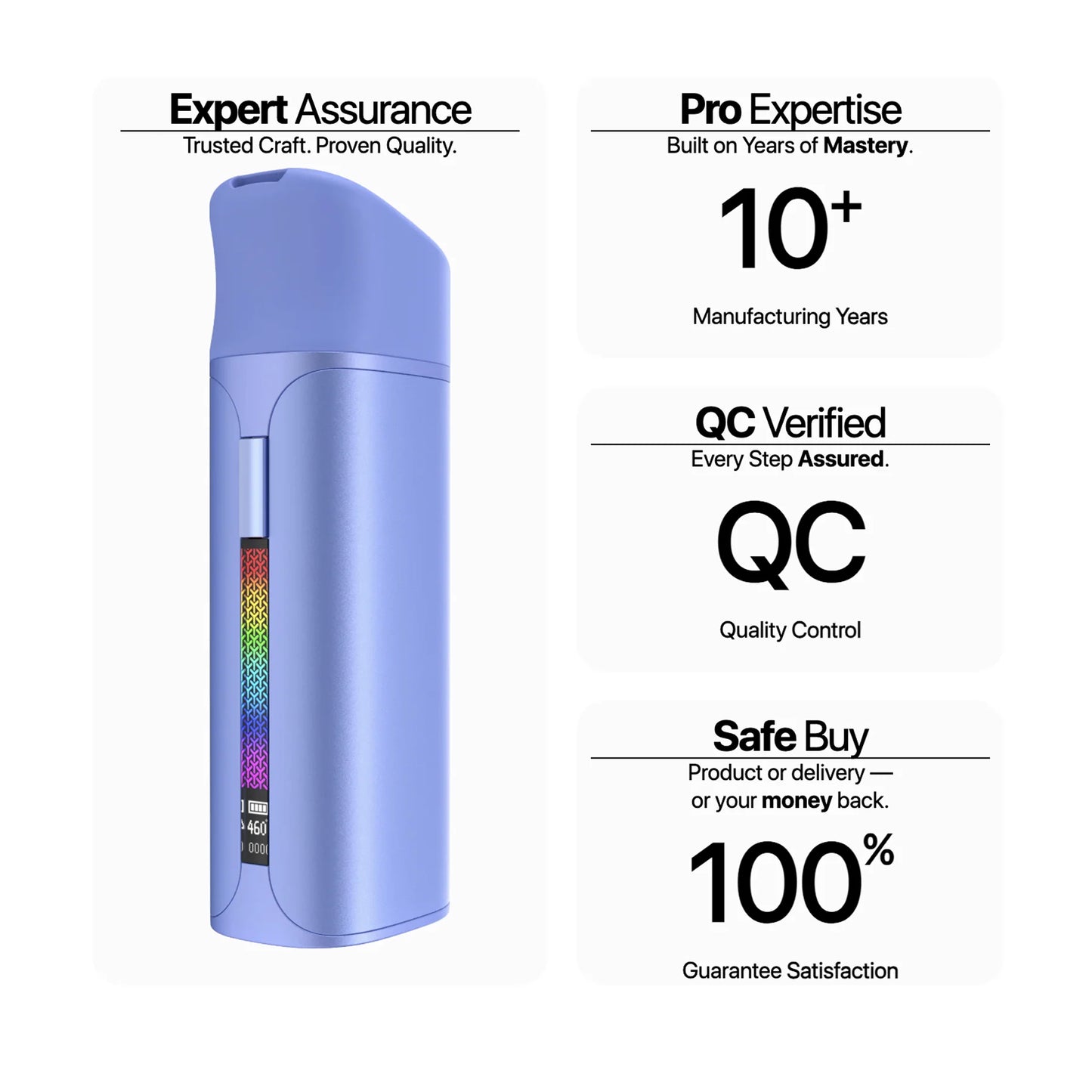 Yocan Black Pocket Concentrate Vaporizer: Quicksilver (Single Piece)