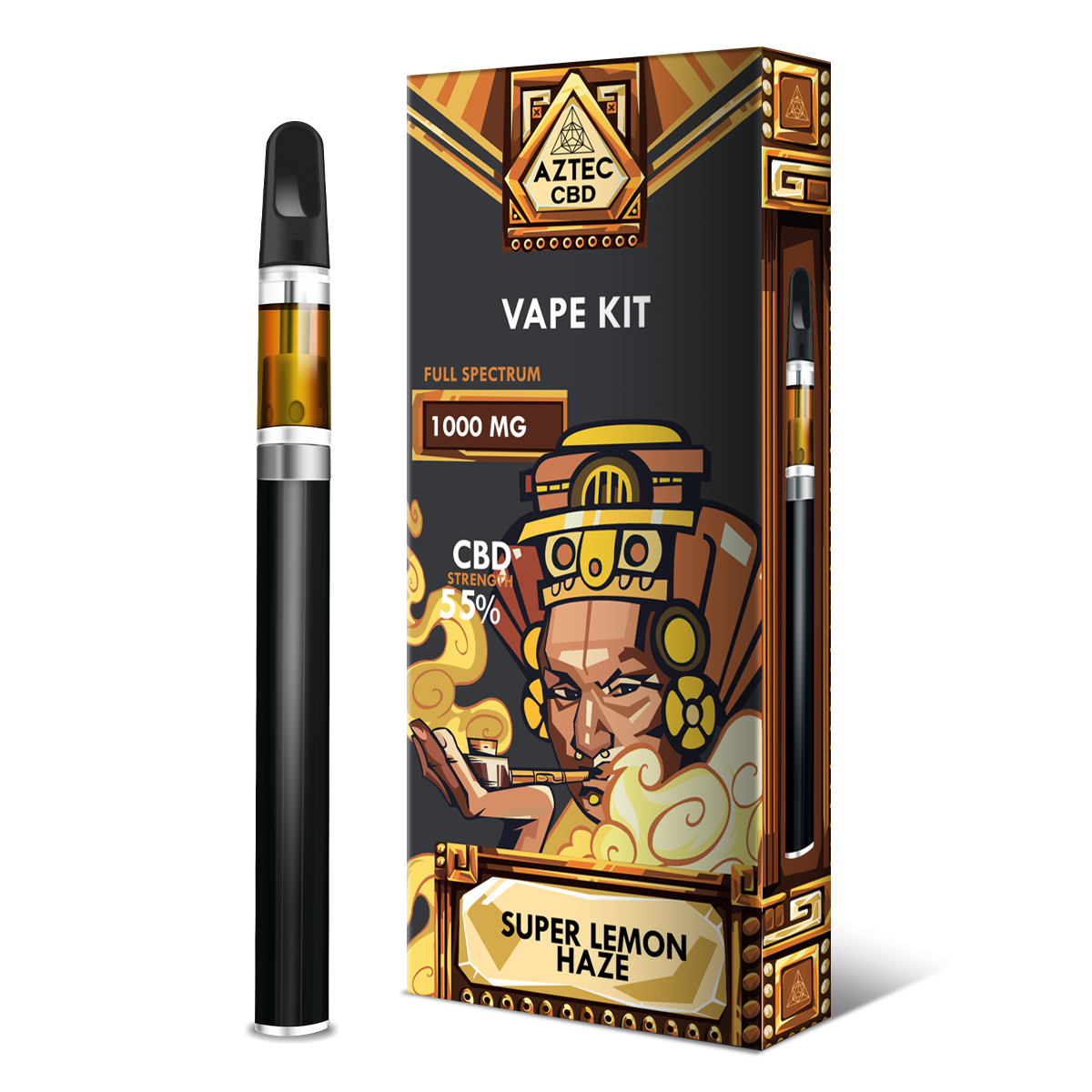 Aztec 55% CBD Vaping Kit - Super Lemon Haze – Blazed Wholesale