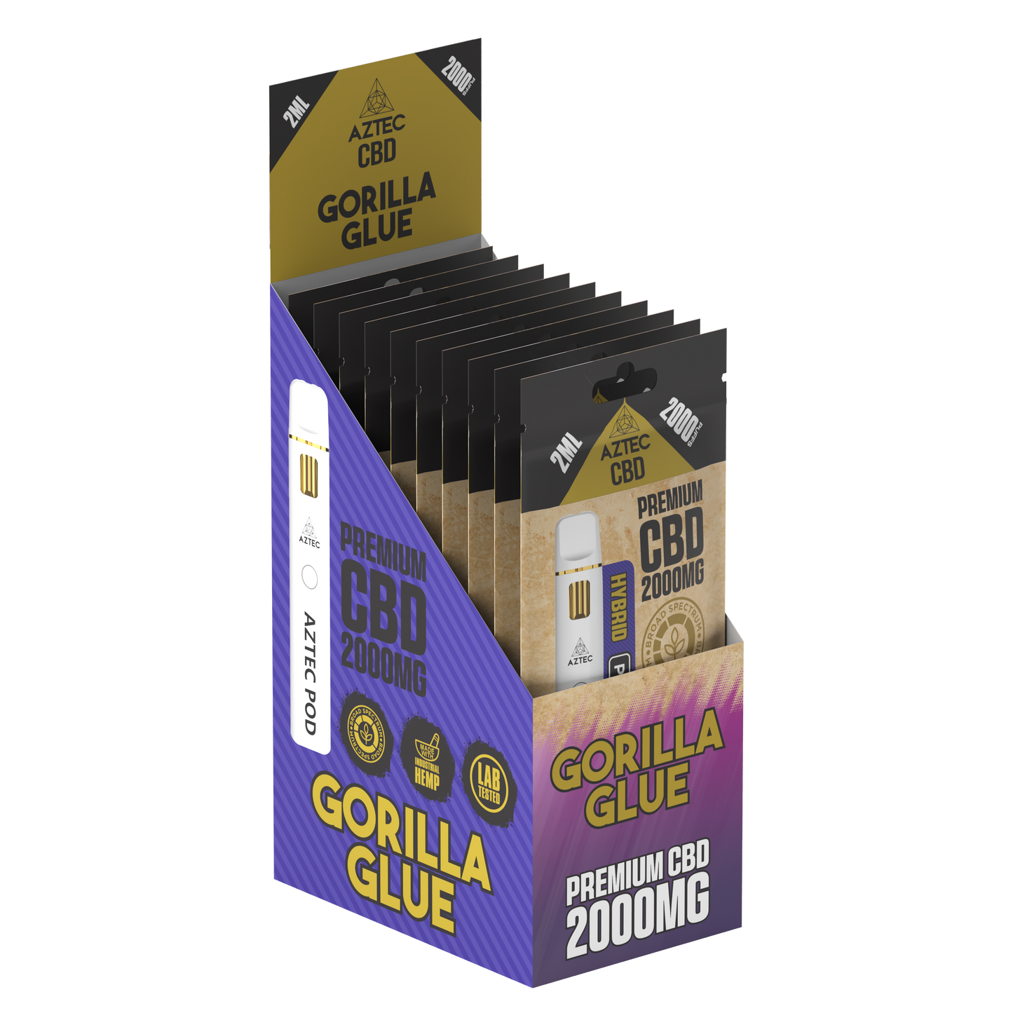Aztec CBD Premium CBD Pod System 2000mg 2ml - Gorilla Glue