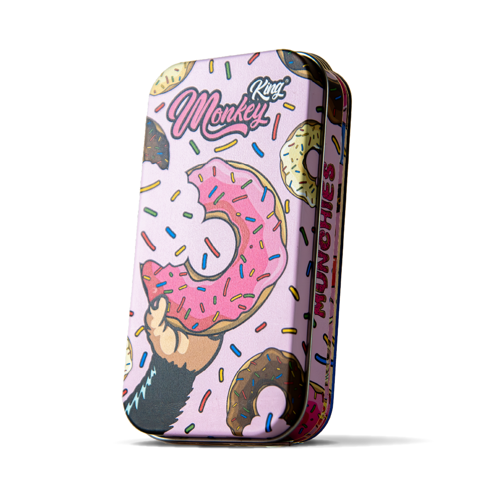 Monkey King Metal Tobacco Tins: Munchies Ed. (18 Pack)