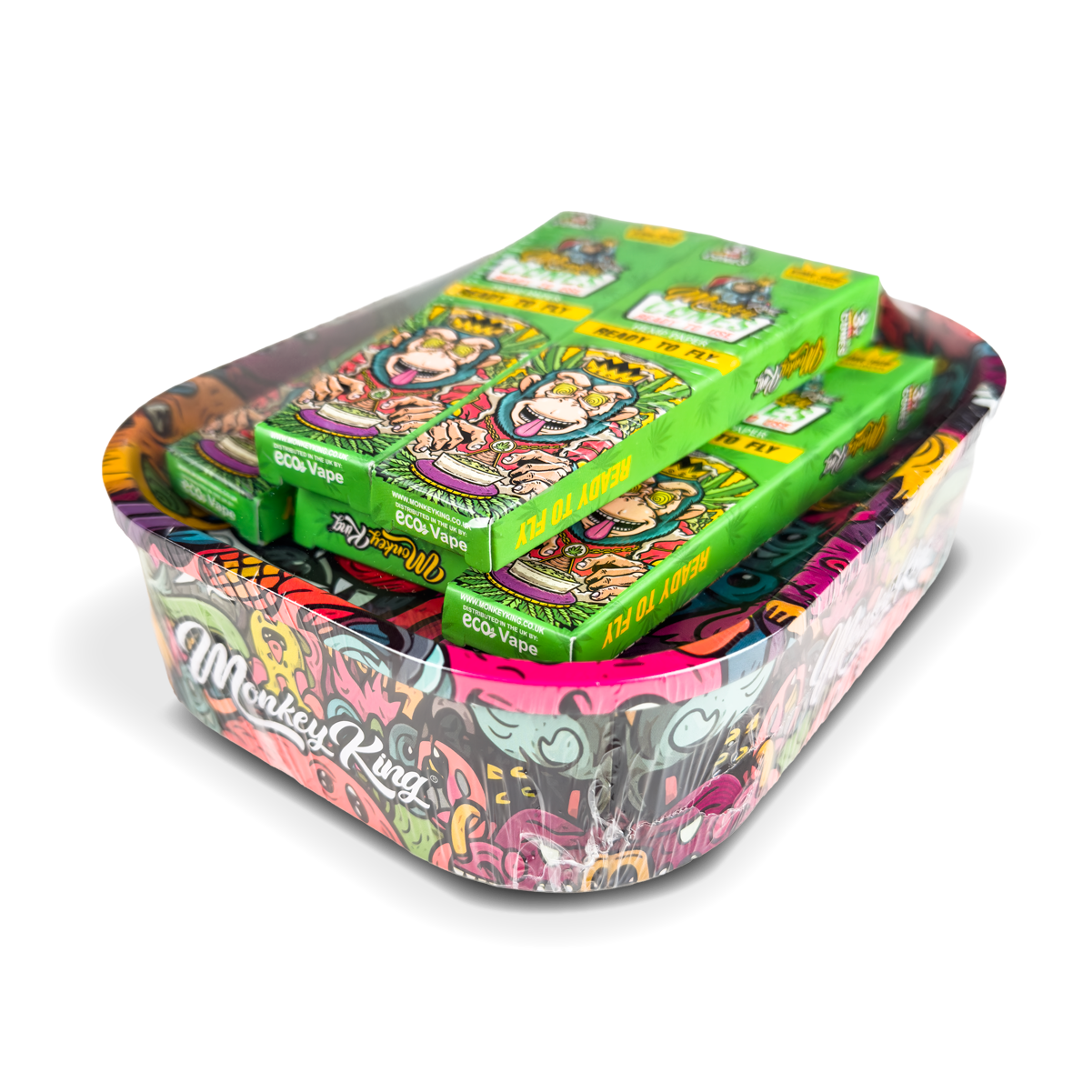 Monkey King Rolling Tray Box + Hemp Cones: Monsters