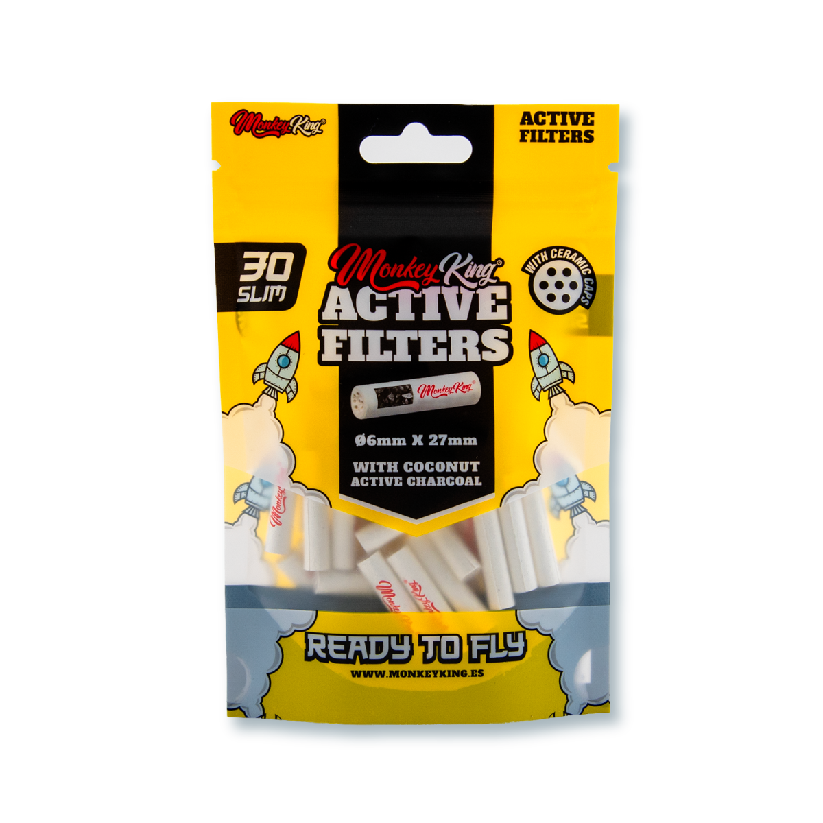 Monkey King Active Filters 30pcs Pouches (10 Pack)