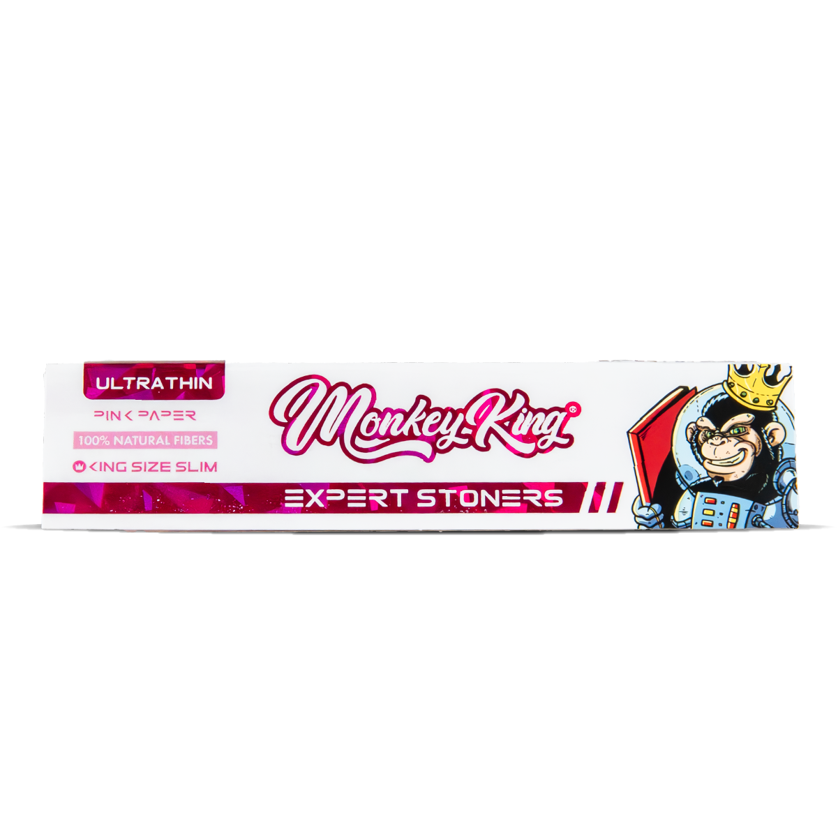Monkey King Expert Stoners Rolling Papers: Pink - King Size Ultra Thin (50 Pack)