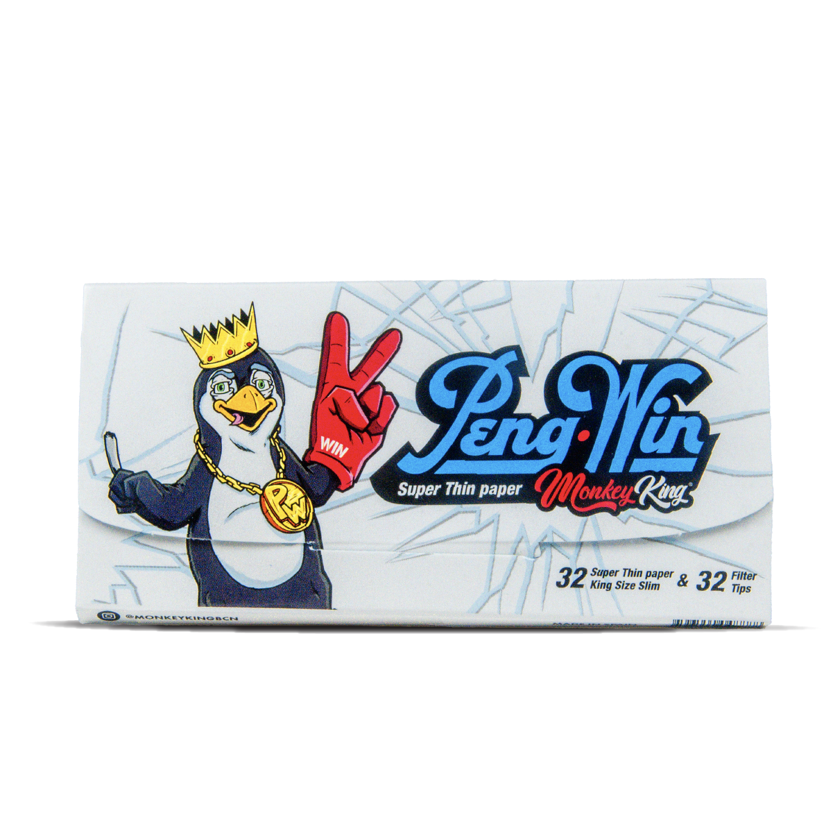 Monkey King Rolling Papers & Tips: Peng-Win Ed. - King Size (24 Pack)
