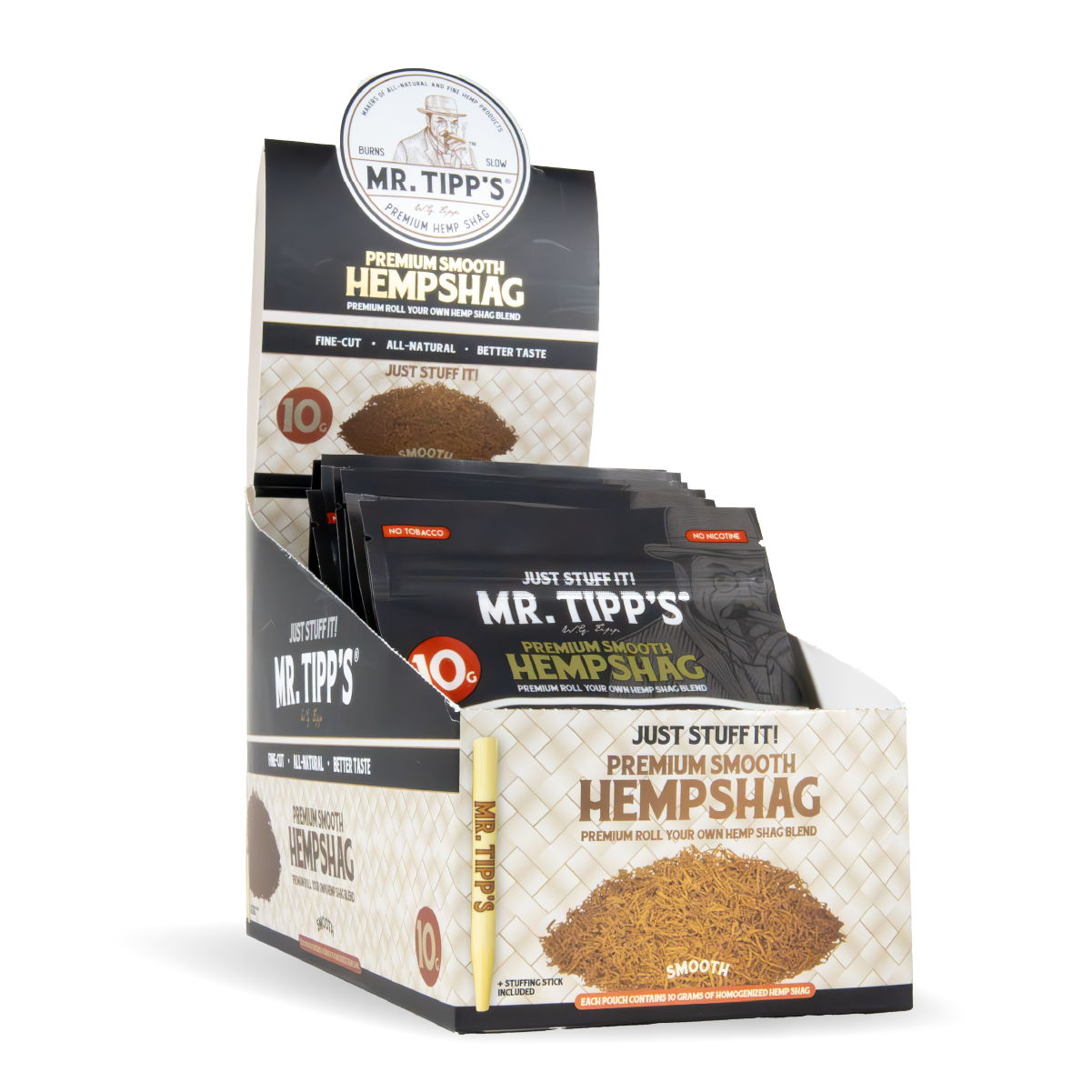 Mr Tipp's Premium Smooth Hemp Shag - Large Pouch 10g