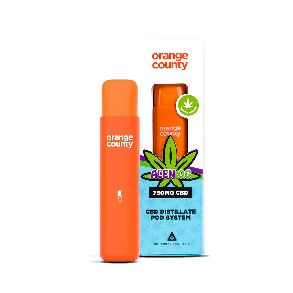 Orange County Alien OG CBD Distillate Pod System 750mg 1ml