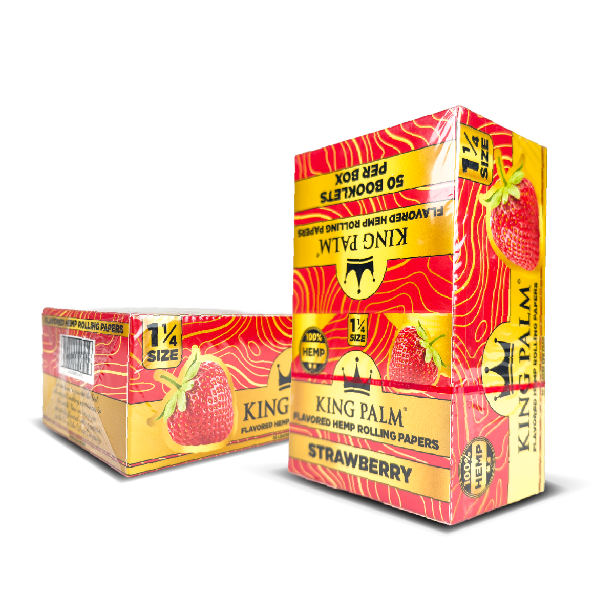 King Palm Hemp Rolling Papers: Strawberry (50 Pack)