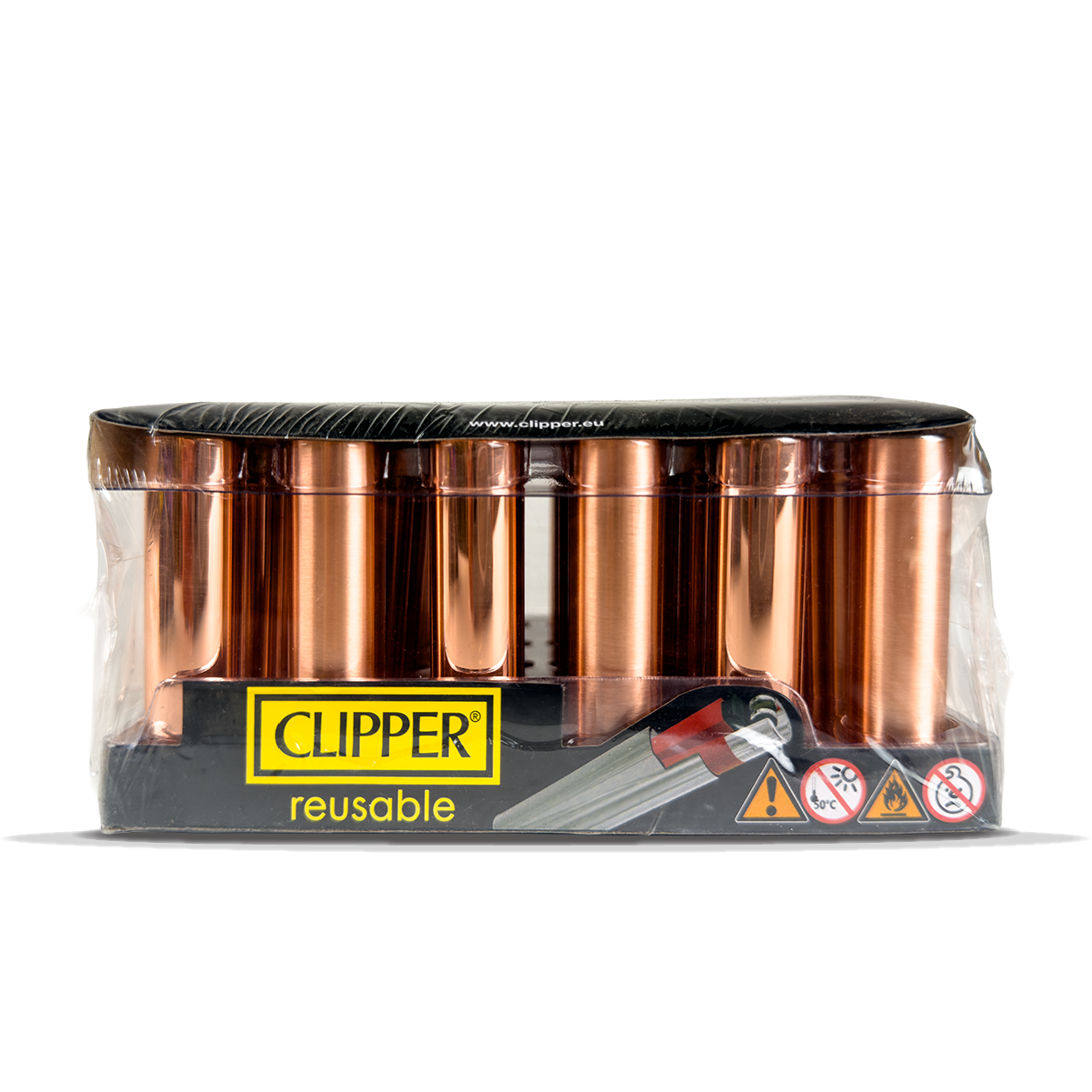 Clipper Lighters - Metal Rose Gold (30pcs)