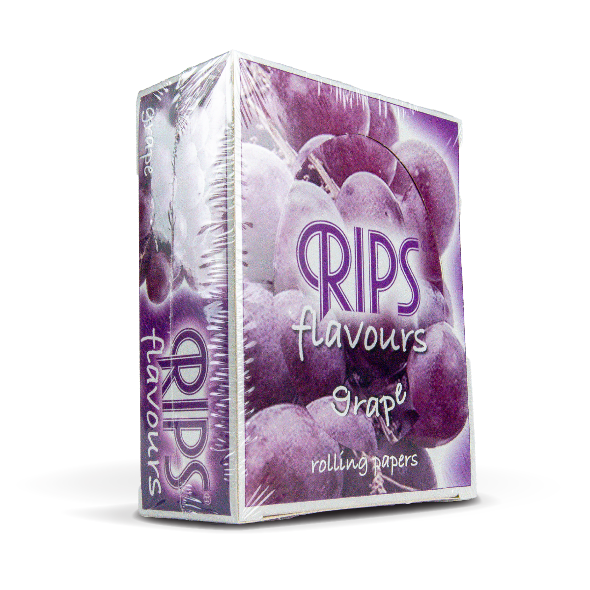 Rips Smoking Paper Rolls 4m: Grape - Slim (24 Pack)