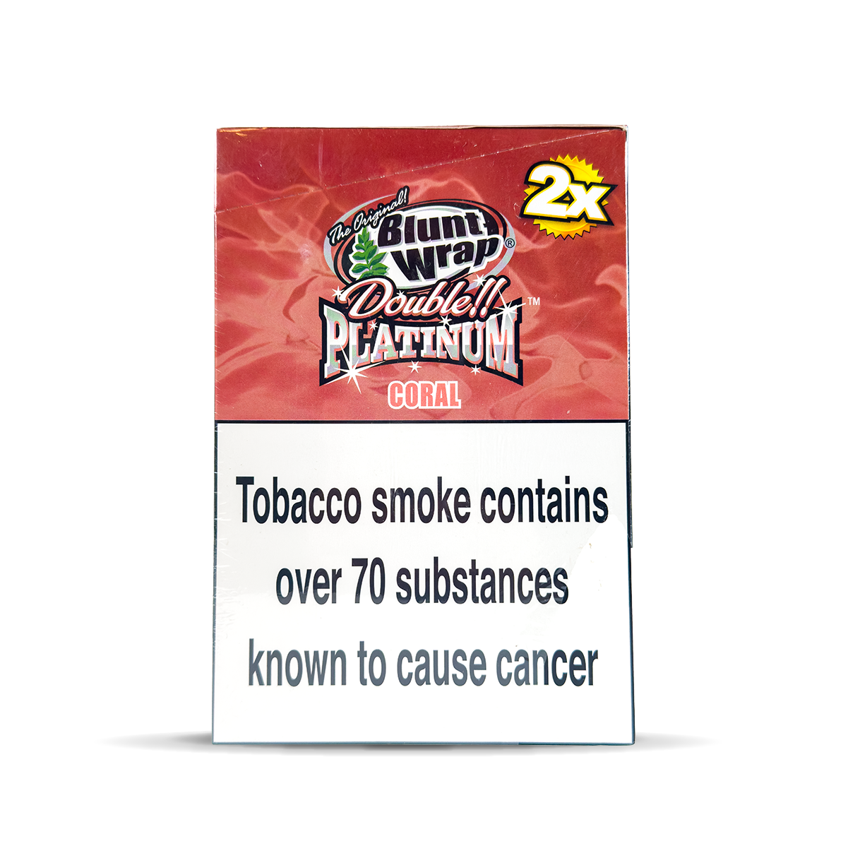 Platinum Double Blunt Wraps: Coral - 2 Blunts (25 Pack)