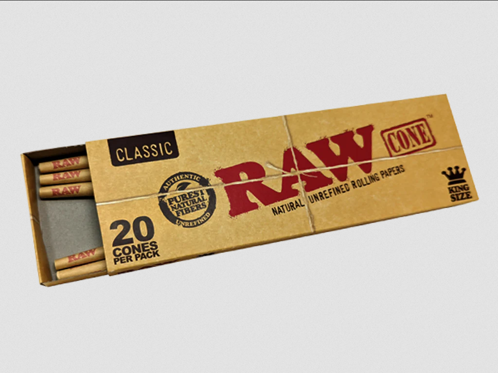 RAW Classic King Size Pre Rolled Cones (20 pcs)