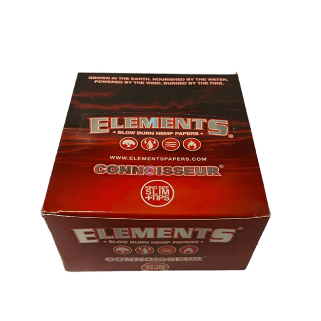 Elements Connoisseur Slow Burn Hemp Rolling Papers & Tips-Elements-Blazed Wholesale