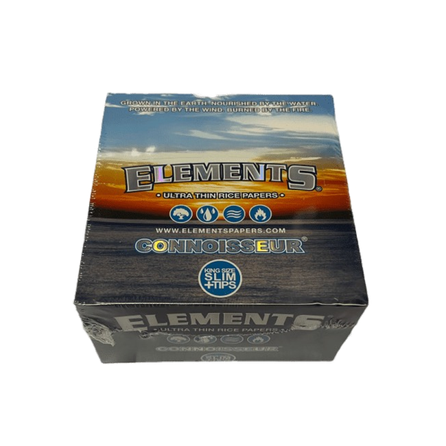 Elements Connoisseur Ultra Thin Rice Rolling Papers & Tips-Elements-Blazed Wholesale