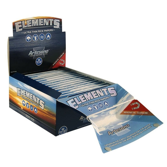 Elements Ultra-Thin Artesano Tray Papers & Tips-Elements-Blazed Wholesale