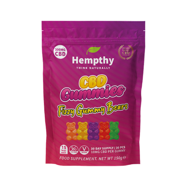 Hempthy CBD Fizzy Gummy Bears 300mg-Hempthy-Blazed Wholesale