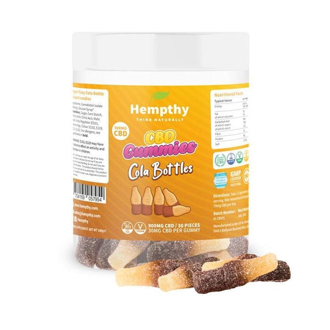 Hempthy CBD Gummy Cola Bottles 900mg-Hempthy-Blazed Wholesale
