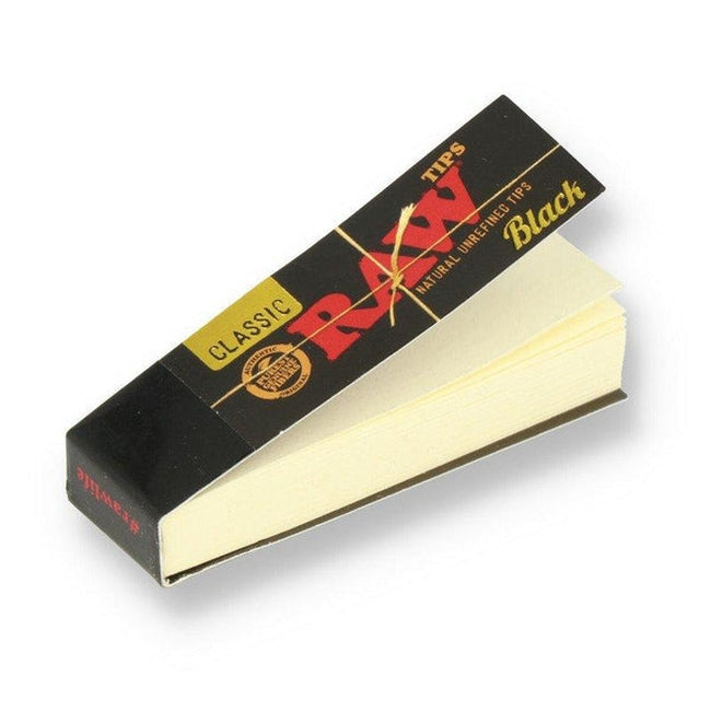 RAW Black Rolling Tips-RAW-Blazed Wholesale