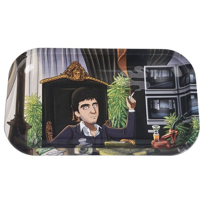 Wise Skies 'Scar' Medium Rolling Tray-Wise Skies-Blazed Wholesale